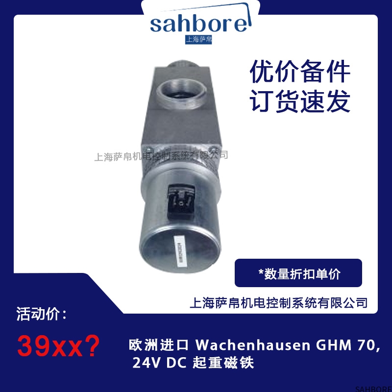 欧洲进口 Wachenhausen GHM 70,24V DC 起重磁铁