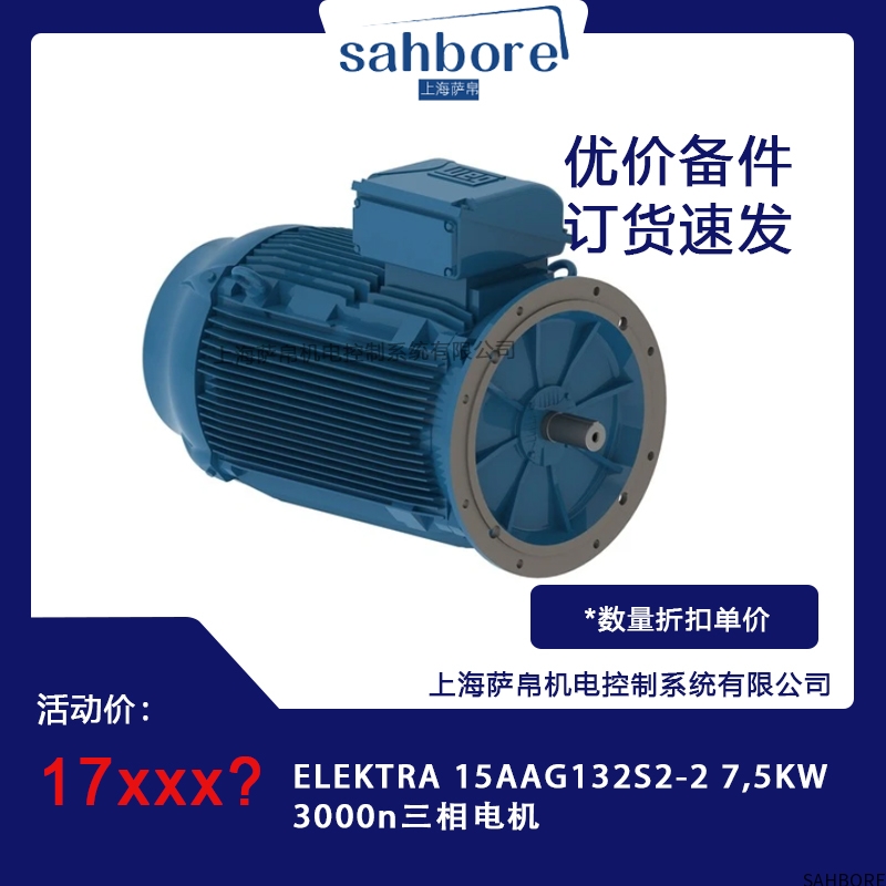 ELEKTRA 15AAG132S2-2 7.5KW3000n三相电机