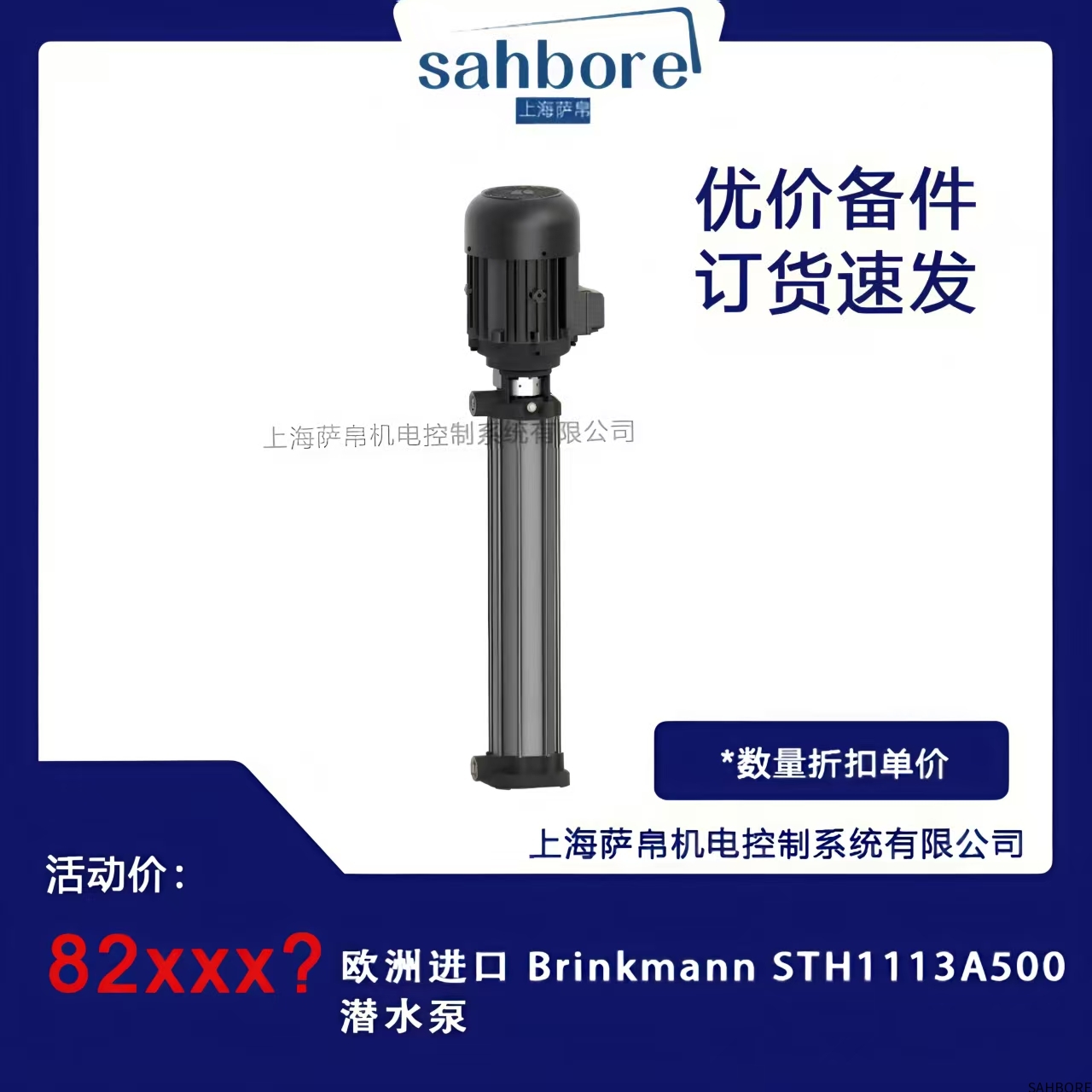 欧洲进口 Brinkmann STH1113A500 潜水泵