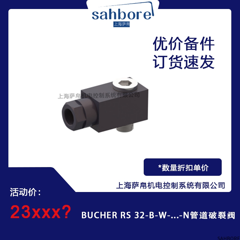BUCHER RS 32-B-W-...-N管道破裂阀