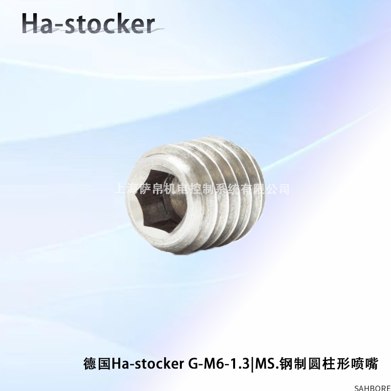 德国Ha-stocker G-M6-1.3|MS.钢制圆柱形喷嘴