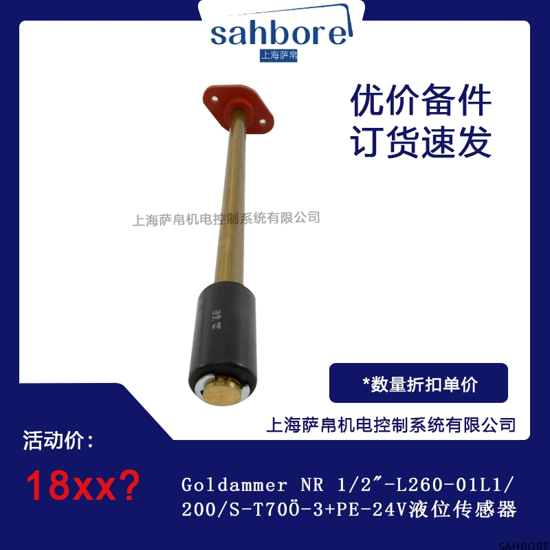Goldammer NR 1/2-L260-01L1/200/S-T700-3+PE-24V液位传感器