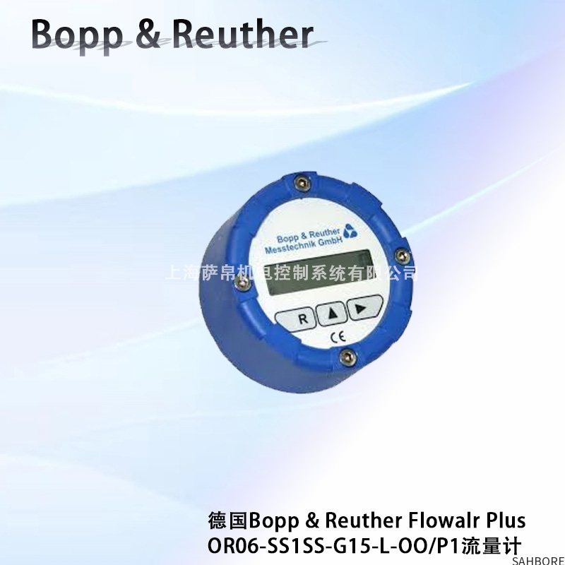 德国Bopp & Reuther Flowal® Plus OR06-SS1SS-G15-L-OO/P1流量计